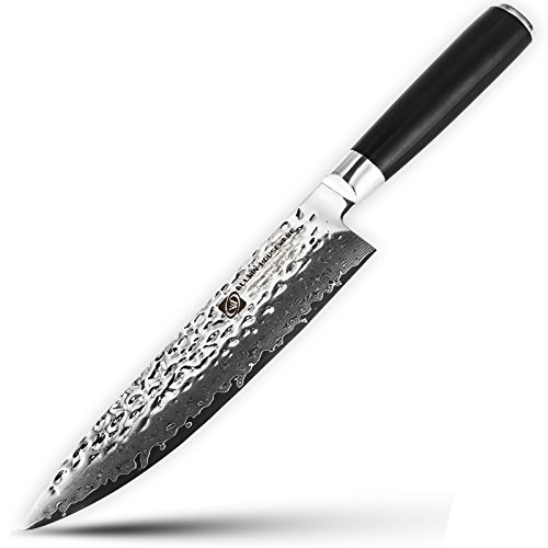 Professional Handmade 8" Damascus Chefs Knife, 67-layer Damascus Chef Knife with VG10 Super Steel Core