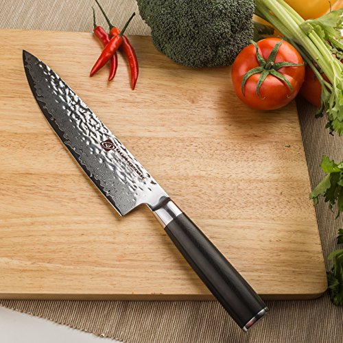 Professional Handmade 8" Damascus Chefs Knife, 67-layer Damascus Chef Knife with VG10 Super Steel Core