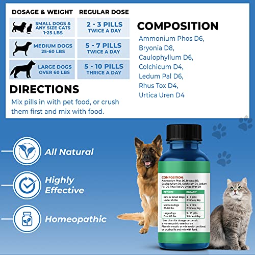 BestLife4Pets Walk-Easy Hip and Joint Supplement for Dogs & Cats - Arthritis Pain Relief and Anti-inflammatory Support Pills for Dogs & Cats Joint Pain Relief - Easy to Use Natural Pills (450 ct)