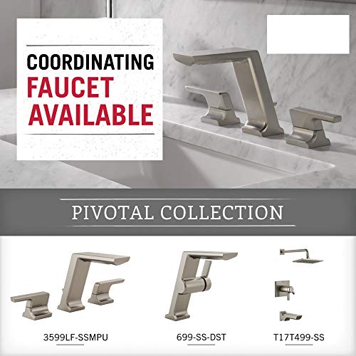 DELTA FAUCET Pivotal Double Toilet Paper Holder, Stainless, Bathroom Accessories, 79955-SS