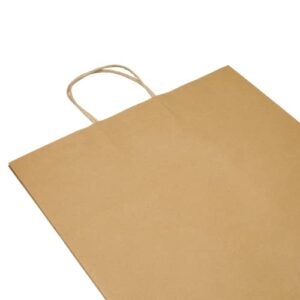 Prime Time Packaging Kraft Paper Bags, Super Royal, 14 X 9.75 X 15.5, Natural, 200/carton