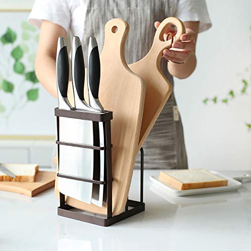 VANRA - Steel Holder for Cutting Boards and Knives - Kitchen Utensil Organizer, Suitable as Pot Lid Holder