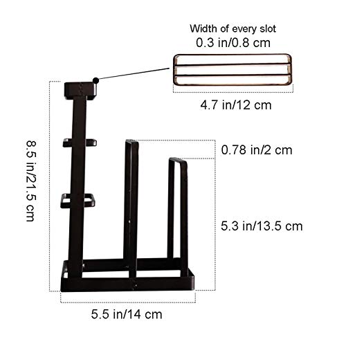 VANRA - Steel Holder for Cutting Boards and Knives - Kitchen Utensil Organizer, Suitable as Pot Lid Holder