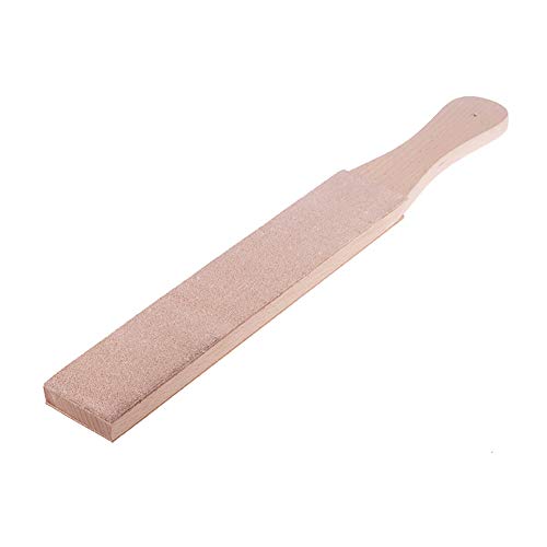 Preamer Double Sided Leather DIY Paddle Strop Sharpening Strop, 1.65 inch Wide