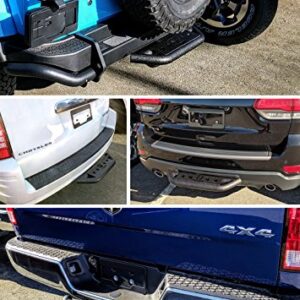 Tyger Auto TG-HS8U81238 Hitch Armor Compatible with Vehicles with 2" Hitch Receiver | Textured Black | Hitch Step | Rear Bumper Guard Protector | with Pin Lock and Stabilizer