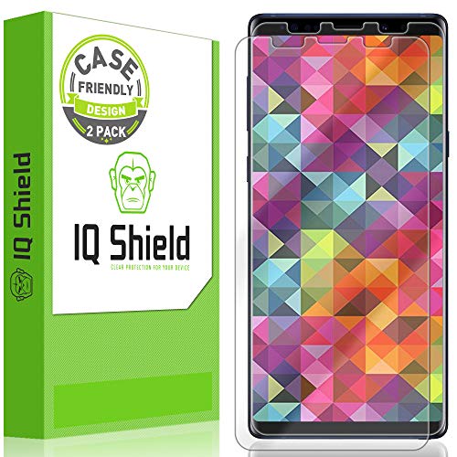 IQShield Screen Protector Compatible with Samsung Galaxy Note 9 (2-Pack)(Case Friendly) Anti-Bubble Clear Film