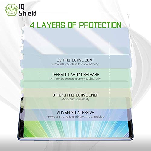 IQShield Screen Protector Compatible with Samsung Galaxy Note 9 (2-Pack)(Case Friendly) Anti-Bubble Clear Film