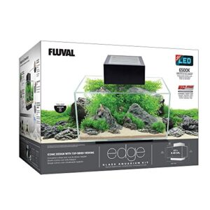 Fluval Edge Aquarium Kit, 6 Gallon, Black