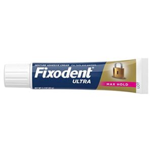 Fixodent Ultra Max Hold Denture Adhesive, 2.2 oz, (Packaging may vary)