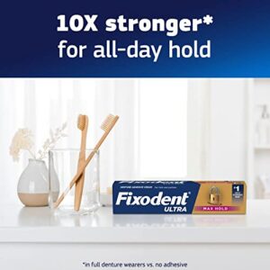 Fixodent Ultra Max Hold Denture Adhesive, 2.2 oz, (Packaging may vary)