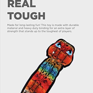 Outward Hound Invincibles Tough Skinz Cobra Tug Squeaky Dog Toy, XL, Multicolor