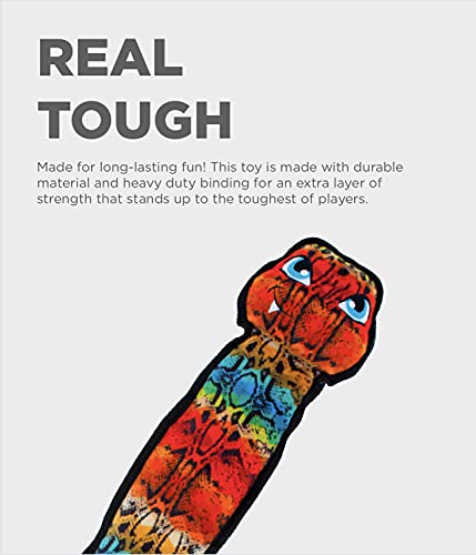 Outward Hound Invincibles Tough Skinz Cobra Tug Squeaky Dog Toy, XL, Multicolor