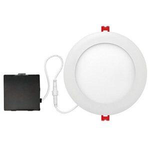 globe electric 91219 6" white integrated kit recessed