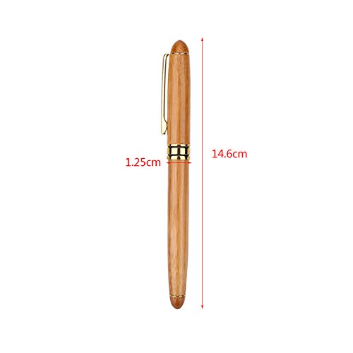 Delaman Bamboo Fountain Pen Calligraphy Pens Duckbill Parallel Nib Fine Art Pen Art Writing Nib Business Broad Stub Chisel-pointed (1.5mm)