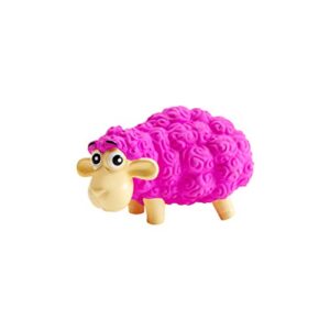 outward hound tootiez sheep grunting latex rubber dog toy, small