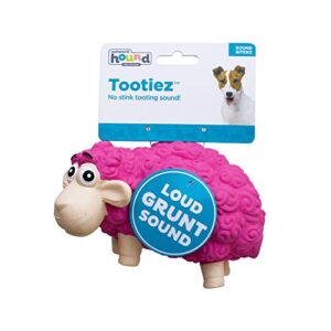 Outward Hound Tootiez Sheep Grunting Latex Rubber Dog Toy, Small