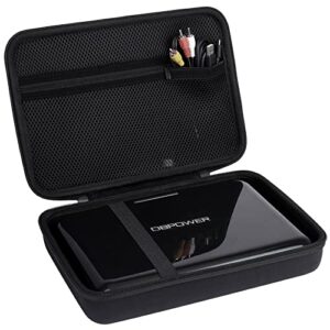 khanka hard travel case replacement for dbpower 11.5" / 12" portable dvd player, case only (black)