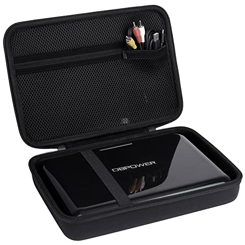 Khanka Hard Travel Case Replacement for DBPOWER 11.5" / 12" Portable DVD Player, Case Only (Black)