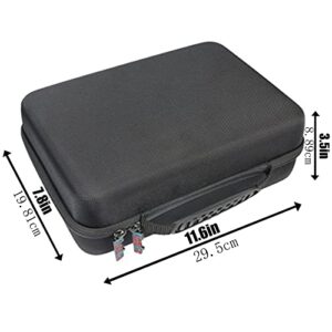 Khanka Hard Travel Case Replacement for DBPOWER 11.5" / 12" Portable DVD Player, Case Only (Black)