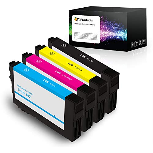 OCProducts Remanufactured Ink Cartridge Replacement for Epson WF-4720 ( Black,Cyan,Magenta,Yellow , 4-pack)