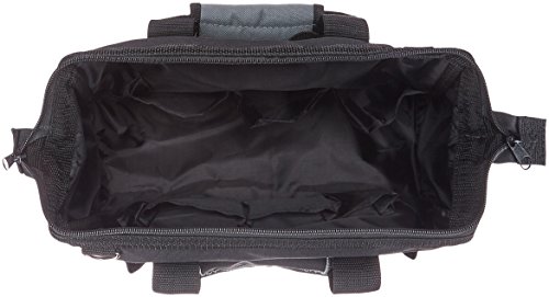 Amazon Basics Durable Wear-Resistant Base, Tool Small Standard Bag with Strap, 12 Inch, Black & Gray