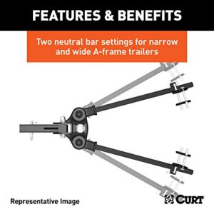 CURT 17499 TruTrack 4P Weight Distribution Hitch with 4x Sway Control, Up to 8K, 2-Inch Shank