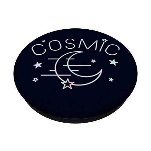 Chin Up Cosmic Neon PopSockets PopGrip: Swappable Grip for Phones & Tablets