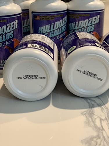 Made in The U.S.A. Fresh Bottles of BULLDOZER DE GALLOS (Blue) Manufactured Date Sept 08,2022. Good Till January 2026