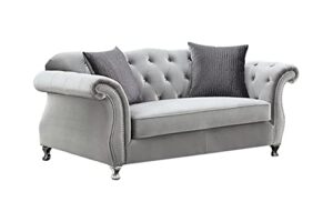 coaster furniture living room sofa love seat silver 551162