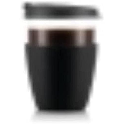 Bodum JOYCUP 12091-01 Glass Travel Mug with Lid and Silicone Sleeve 0.4 L