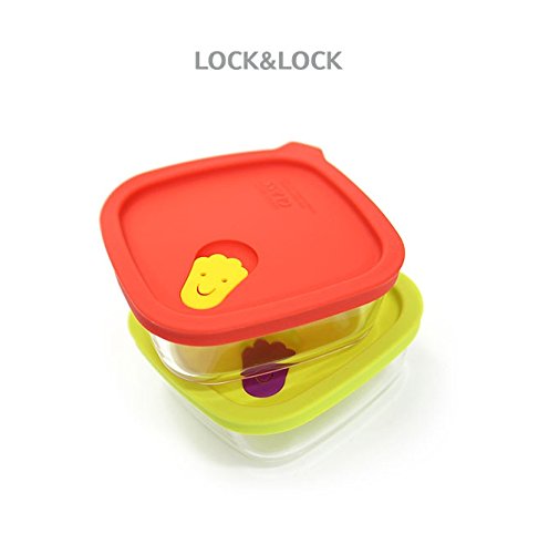 Lock&Lock Oven GLass Cooked Rice Storage Container for Freezer Set of 3