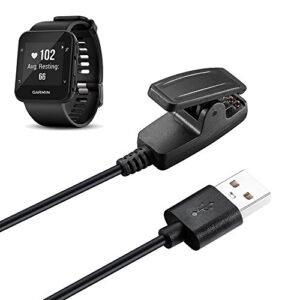 kissmart compatible with garmin forerunner 35 charger, replacement charging clip cable cord for garmin forerunner 35 (forerunner 35 charger)