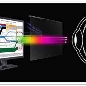 VizoBlueX 27-28 inch Anti-Blue Light Filter for Computer Monitor. Blue Light Monitor Screen Protector panel (24.8"x14.6") Fits LCD TV PC Mac Monitors