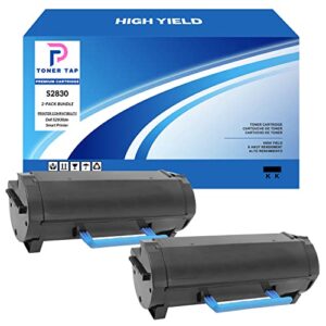 toner tap high yield for dell s2830dn smart printer (2-pack bundle) ggctw ch00d 593-bbyp compatible replacement cartridge