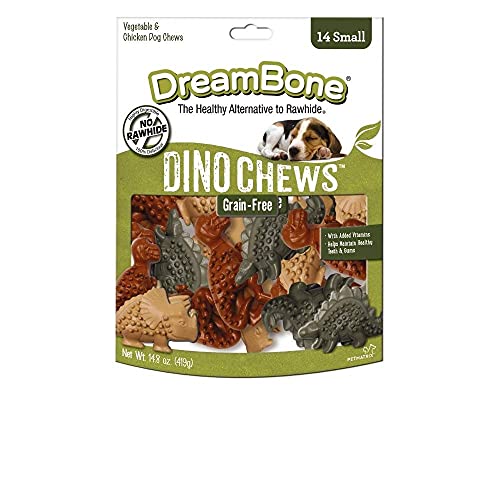 DreamBone Novelty Shaped Chews, Treat Your Dog to a Chew Made with Real Meat and Vegetables 14 Count (Pack of 1)