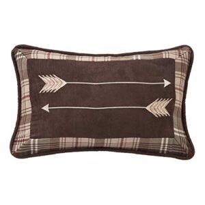 h hiend accents embroidery arrow pillow, 12x19