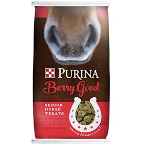 purina animal nutrition berry good senior horse treats 15lbs 15