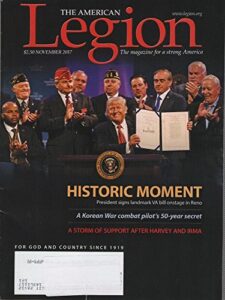 the american legion magazine, single issue, november 2017