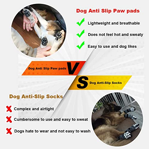 VALFRID Dog Paw Protector Anti-Slip Grips to Keeps Dogs from Slipping On Hardwood Floors,Disposable Self Adhesive Resistant Dog Shoes Booties Socks Replacemen XXL 24 Pieces