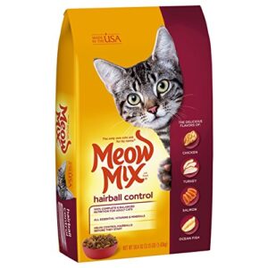 meow mix hairball control dry cat food, 3.15 pound bag (pack of 4)