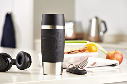 Tefal Travel Mug, Stainless Steel, Black, 0.36 L