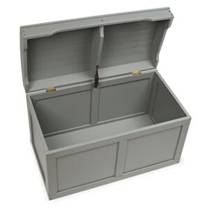 Hardwood Safety Hinge Barrel Top Toy Storage Chest