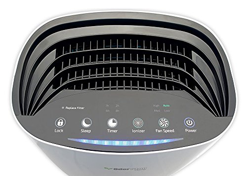 OdorStop HEPA Air Purifier with H13 HEPA Filter, Active Carbon, Multi-Speed, Sleep Mode and Timer (OSAP3600, Bright White)