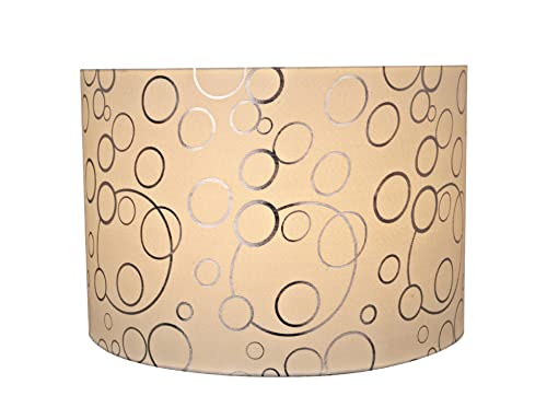 Aspen Creative 31163 Transitional Drum (Cylinder) Shaped Spider Construction Lamp Shade in White, 16" wide (16" x 16" x 11")