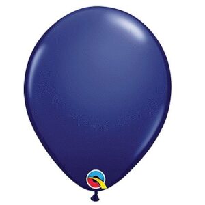 qualatex 57125 5 inch latex balloons - navy blue (100 pack)
