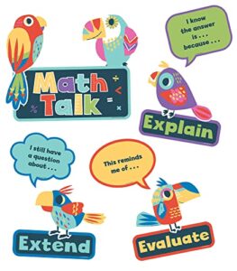 math talk mini bulletin board set