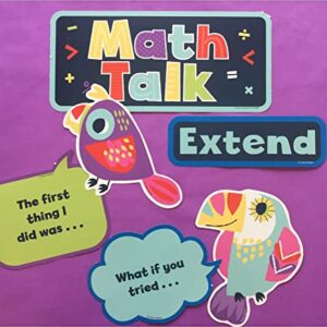 Math Talk Mini Bulletin Board Set