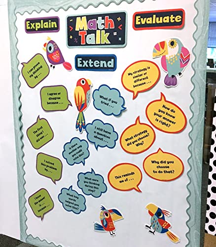 Math Talk Mini Bulletin Board Set