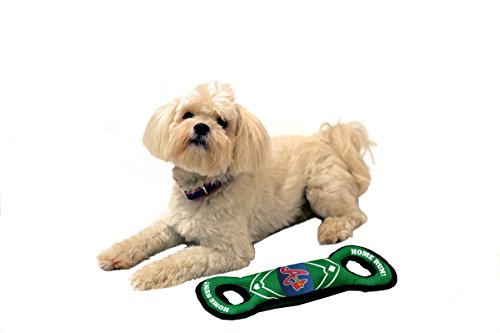 MLB ATLANTA BRAVES Baseball Field Dog Toy with Double rim Stitching & Inner SQUEAKER