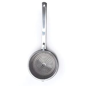 rsvp international kitchen roasting collection dishwasher safe, nut/seed toasting pan, stainless steel